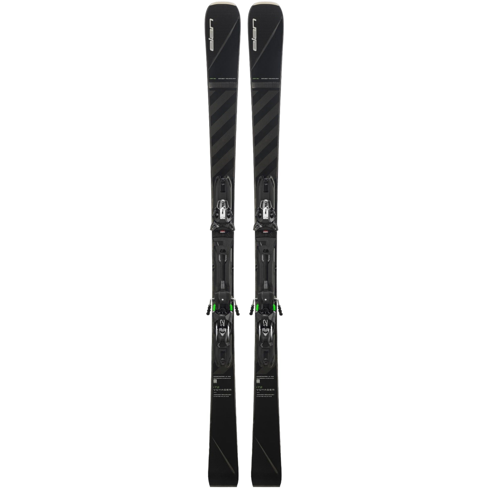 Elan Voyager Black + EMX 12 FX Adult Alpine Skis – Oberson